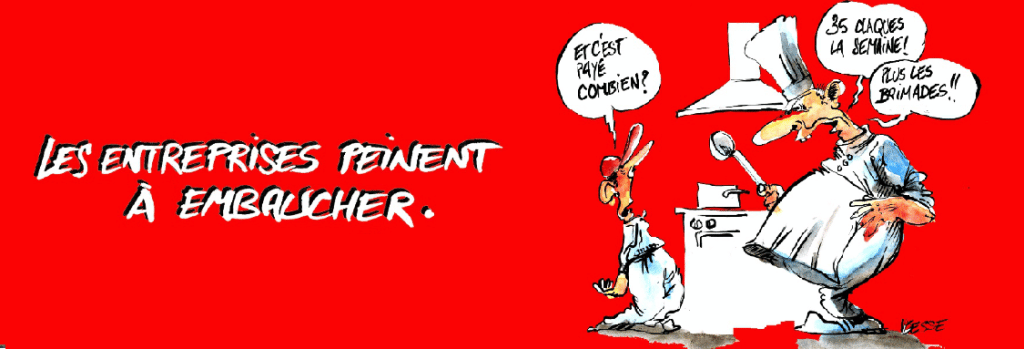 Photo humoristique "Les entreprises peinent à embaucher"